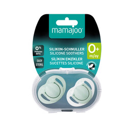 Mamajoo Orthodontic Design Soother Powder Green with Sterilization&Storage Box 0+ months - Thumbnail