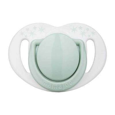 Mamajoo Orthodontic Design Soother Powder Green with Sterilization&Storage Box 12+ months