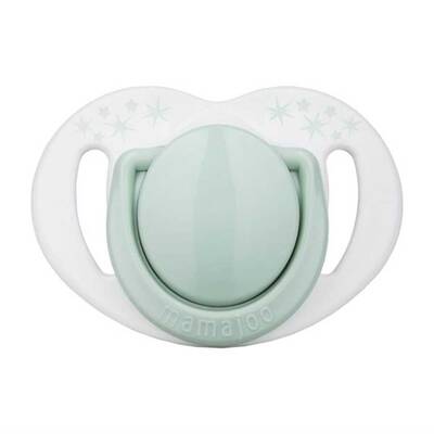 Mamajoo Orthodontic Design Soother Powder Green with Sterilization&Storage Box 6+ months