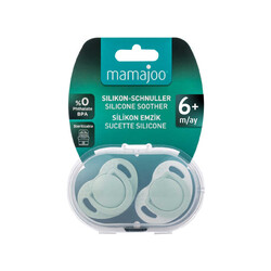 Mamajoo Orthodontic Design Soother Powder Green with Sterilization&Storage Box 6+ months - Thumbnail