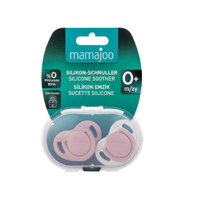 Mamajoo Orthodontic Design Soother Powder Pink with Sterilization&Storage Box 0+ months