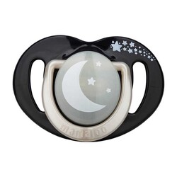 Mamajoo Orthodontic Design Soothers Black & Pearl with Sterilization & Storage Box / Night & Day 0+ months - Thumbnail