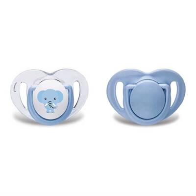 Mamajoo Orthodontic Design Twin Soothers (Blue-Elephant) 6+ months