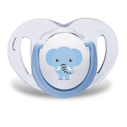 Mamajoo Orthodontic Design Twin Soothers (Blue-Elephant) 6+ months - Thumbnail