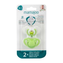 Mamajoo Orthodontic Design Twin Soothers (Green-Frog Prince) 6+ months - Thumbnail