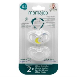 Mamajoo Orthodontic Design Twin Soothers (Night & Day) 12+ months - Thumbnail