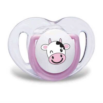 Mamajoo Orthodontic Design Twin Soothers (Pink-Cow) 0+ months