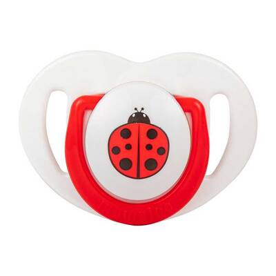 Mamajoo Orthodontic Design Twin Soothers (Red-Ladybug) 12+ months