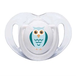 Mamajoo Orthodontic Design Twin Soothers (White-Owl) 0+ months - Thumbnail