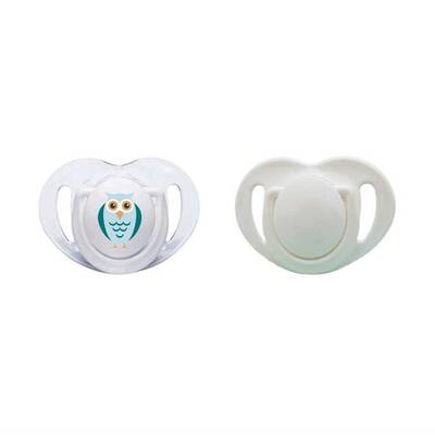 Mamajoo Orthodontic Design Twin Soothers (White-Owl) 12+ months