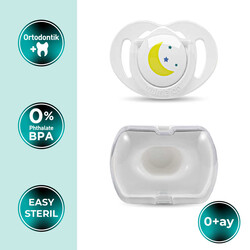 Mamajoo Orthodontic Soother Night & Day with Storage Box / 0+ Months - Thumbnail