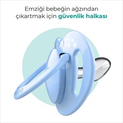 Mamajoo Ortodontik Emzik, 0+ Ay, Powder Blue, İkili | Geniş Hava Delikli, Saklama ve Sterilizasyon Kutulu - Thumbnail