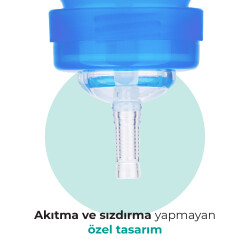 Mamajoo Akıtmaz Antikolik Pipetli Bardak 270 ml / Mavi - Thumbnail