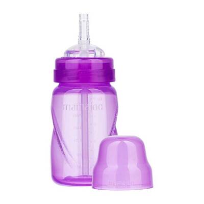 Mamajoo Akıtmaz Antikolik Pipetli Bardak 270 ml / Mor