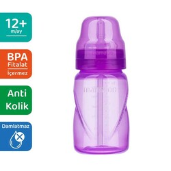 Mamajoo Akıtmaz Antikolik Pipetli Bardak 270 ml / Mor - Thumbnail