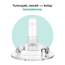 Mamajoo Akıtmaz Antikolik Pipetli Bardak 270 ml / Mor - Thumbnail