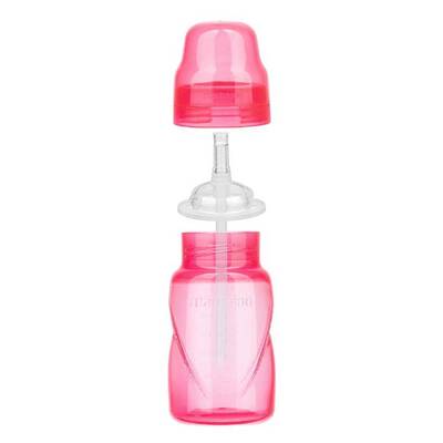 Mamajoo Akıtmaz Antikolik Pipetli Bardak 270 ml / Pembe