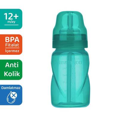 Mamajoo Akıtmaz Antikolik Pipetli Bardak 270 ml / Yeşil