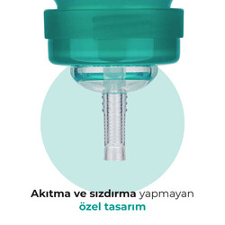 Mamajoo Akıtmaz Antikolik Pipetli Bardak 270 ml / Yeşil - Thumbnail