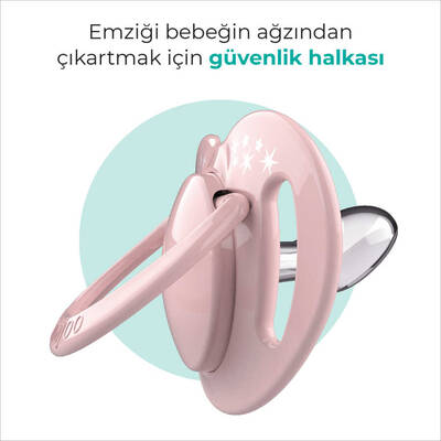 Mamajoo Sterilizasyon & Saklama Kutulu Powder Pink Desenli İkili Ortodontik Emzik / 0 Ay+