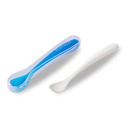 Mamajoo - Mamajoo Twin Feeding Spoons Blue & Storage Box