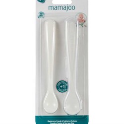 Mamajoo Twin Feeding Spoons White & Storage Box - Thumbnail